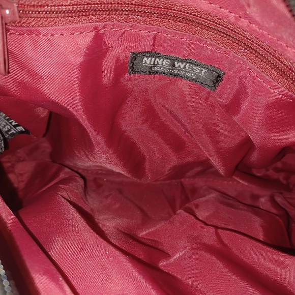 Vintage Nine West Faux Snakeskin Mini Bowler Bag - Picture 9 of 10